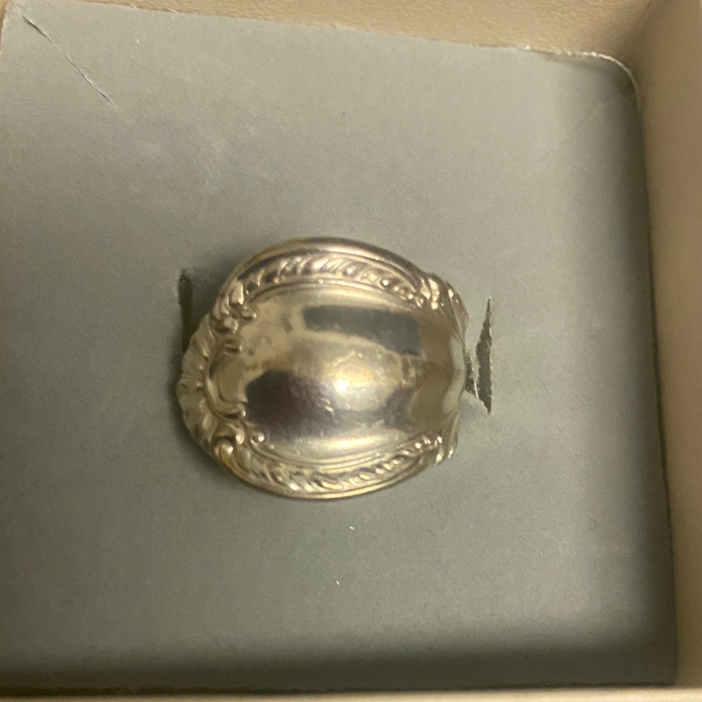 Elegant Sterling Spoon Ring